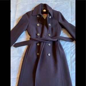 J Crew navy blue coat